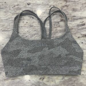 No Bull Gray Camouflage Sports Bra